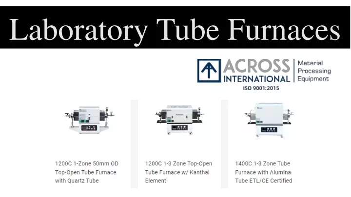 laboratory tube furnaces