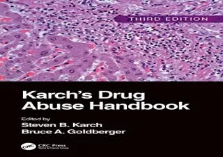 DOWNLOAD [PDF] Karch's Drug Abuse Handbook