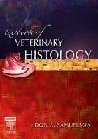 Read ebook [PDF] Textbook of Veterinary Histology