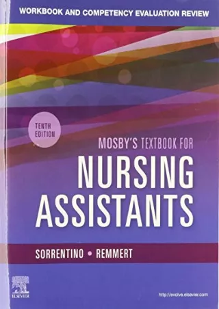 [PDF READ ONLINE] Mosby's Textbook for Nursing Assistants - Textbook and Workbook Package