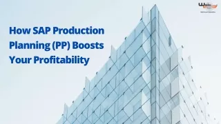 How SAP Production Planning (PP) Boosts Your Profitability