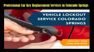 professional car key replacement services