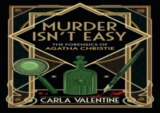 DOWNLOAD️ BOOK (PDF) Murder Isn't Easy: The Forensics of Agatha Christie