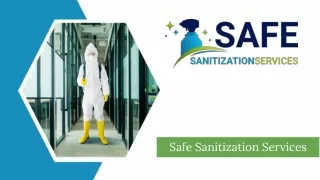 Home Cleaning Services - Safe Sanitization Services