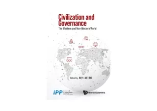 Ebook download Civilization and Governance The Western and Non Western World unl