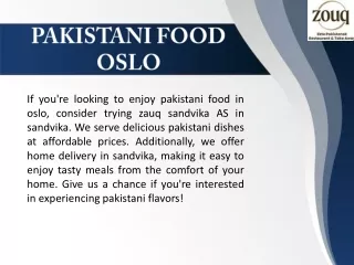 Pakistani Food Oslo