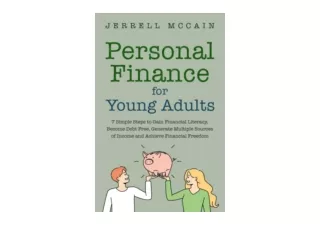 PDF read online Personal Finance For Young Adults 7 Simple Steps To Gain Financi