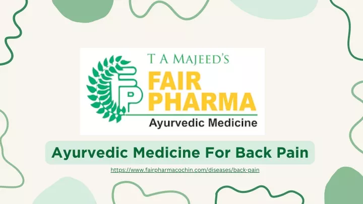 ayurvedic medicine for back pain