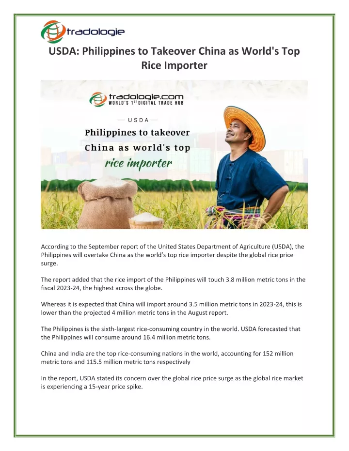 usda philippines to takeover china as world