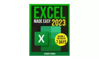 PDF read online Excel Made Easy 2023 Edition Step by Step Tutorial For Beginners