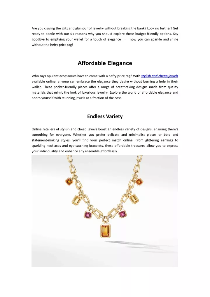 are you craving the glitz and glamour of jewelry