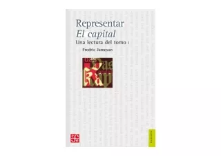 Download Representar El Capital Una lectura del Tomo I Spanish Edition  full