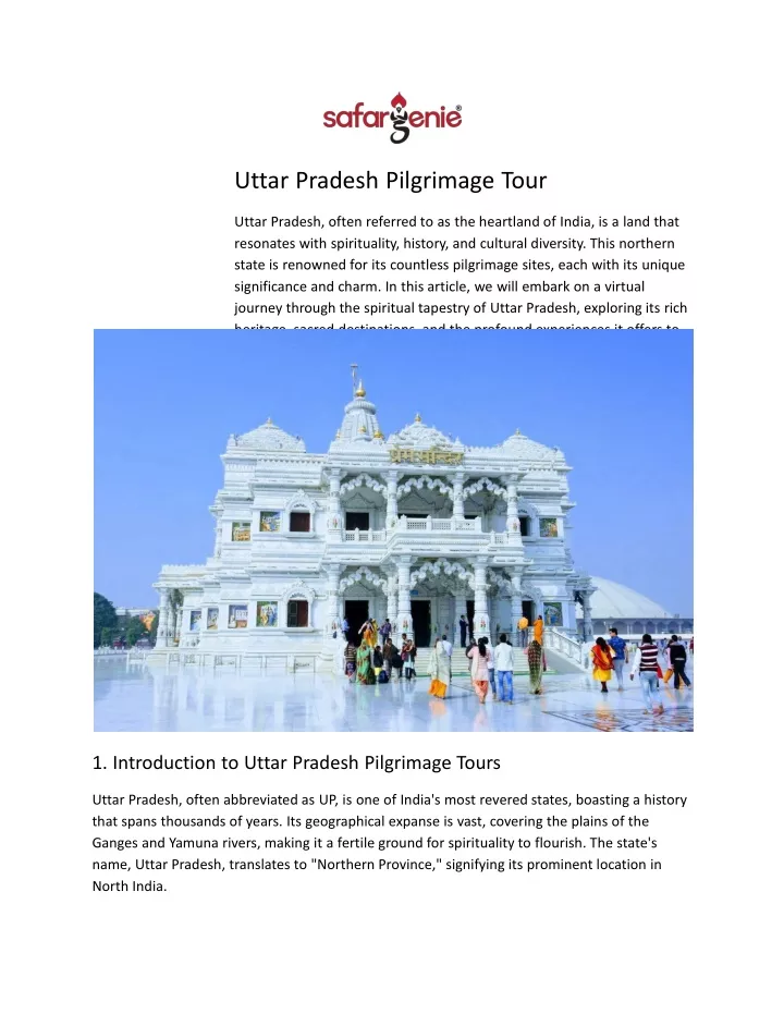 uttar pradesh pilgrimage tour uttar pradesh often