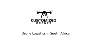 drone logistics in south africa