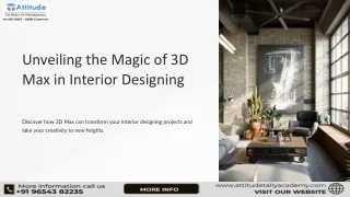 unveiling the magic of 3d max in interior