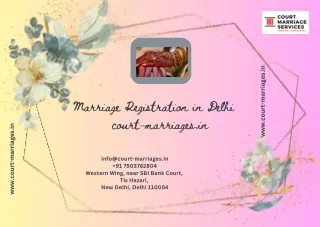 Marriage Registration in Delhi -  court-marriages.in