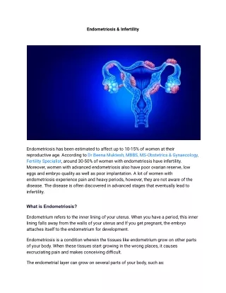 Endometriosis & Infertility: Symptoms, Stages & Treatment | Motherhood Hospitals
