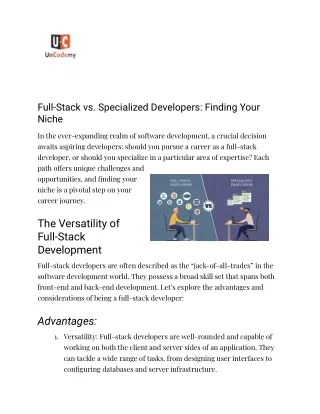 Full-Stack vs. Specialized Developers_ Finding Your Niche