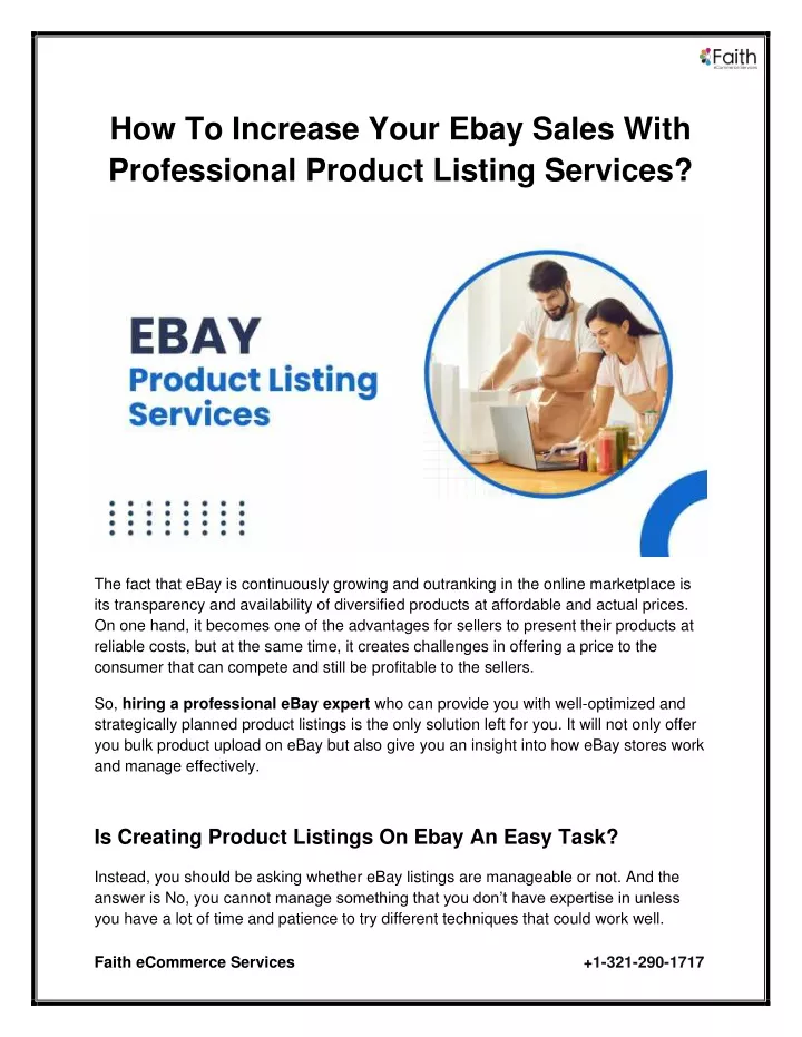 how to increase your ebay sales with professional