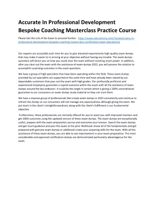 accurate in professional development bespoke