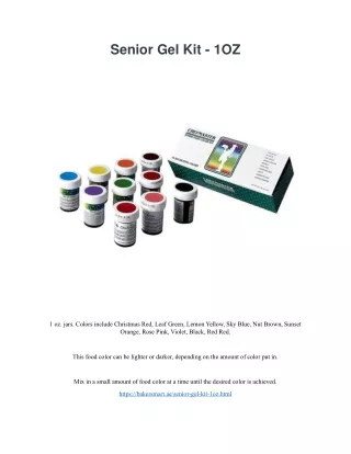 Senior Gel Kit