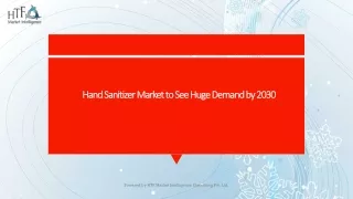 hand sanitizer market to see huge demand by 2030