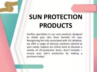 SUN PROTECTION PRODUCTS
