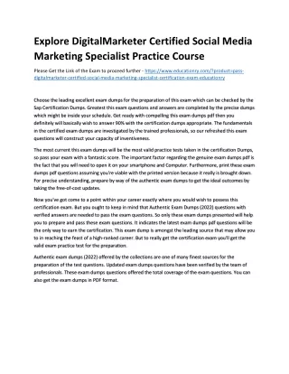 explore digitalmarketer certified social media