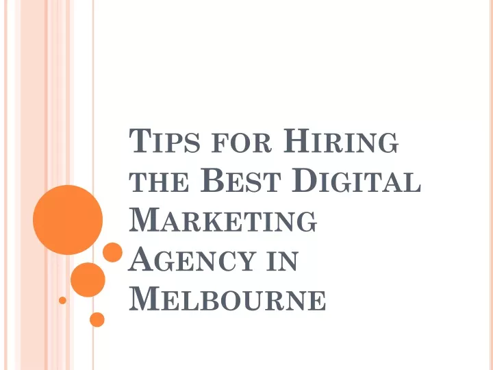 tips for hiring the best digital marketing agency in melbourne