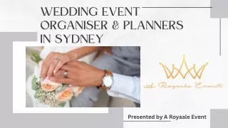 Wedding Event Organiser & Planners in Sydney
