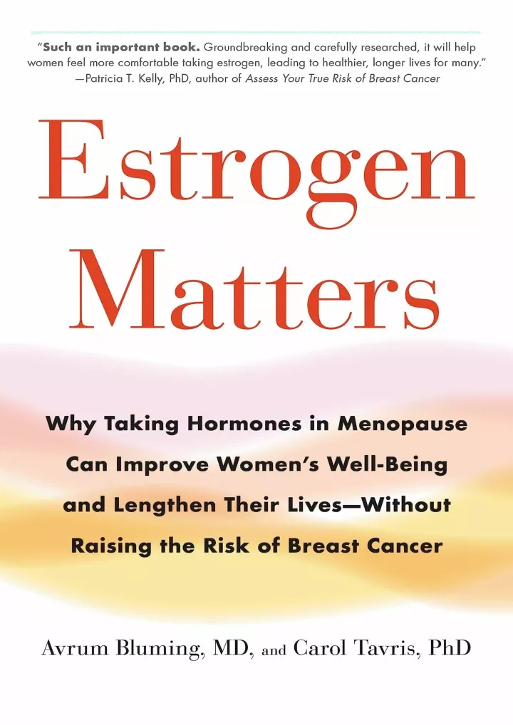 estrogen matters why taking hormones in menopause