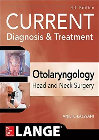 EPUB DOWNLOAD CURRENT Diagnosis & Treatment Otolaryngology--Head and Neck S
