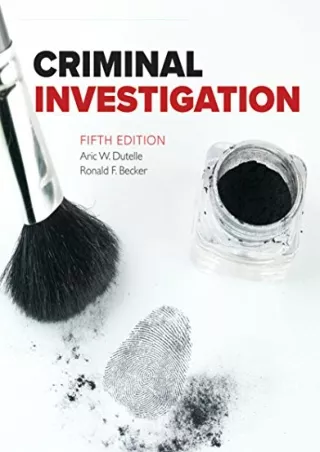 DOWNLOAD [PDF] Criminal Investigation free