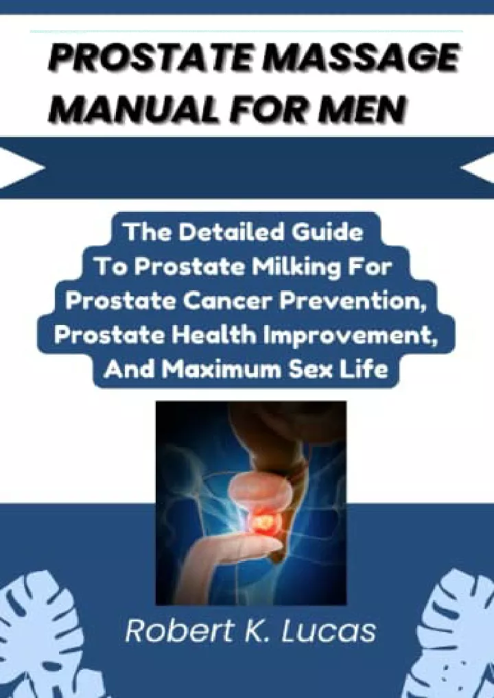 prostate massage manual for men the detailed