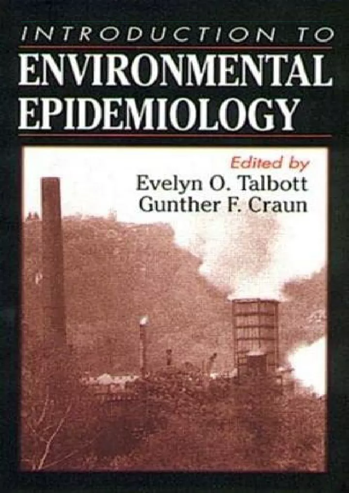 an introduction to environmental epidemiology