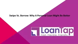 Swipe vs. Borrow: Why a Personal Loan Might Be Better