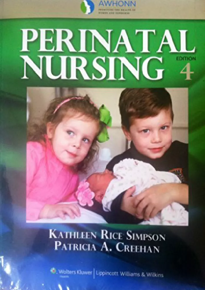 awhonn s perinatal nursing download pdf read