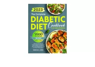 Download The Complete Diabetic Diet Cookbook for Beginners 1600 Days Flavorful a