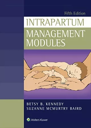 DOWNLOAD [PDF] Intrapartum Management Modules ebooks