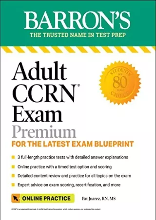 [PDF] DOWNLOAD FREE Adult CCRN Exam Premium: For the Latest Exam Blueprint,