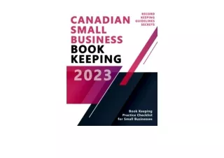 Ebook download Canadian Small Business Bookkeeping Recordkeeping Guidelines and