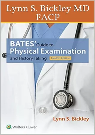 PDF Read Online Bates' Guide to Physical Examination and History Taking Twe