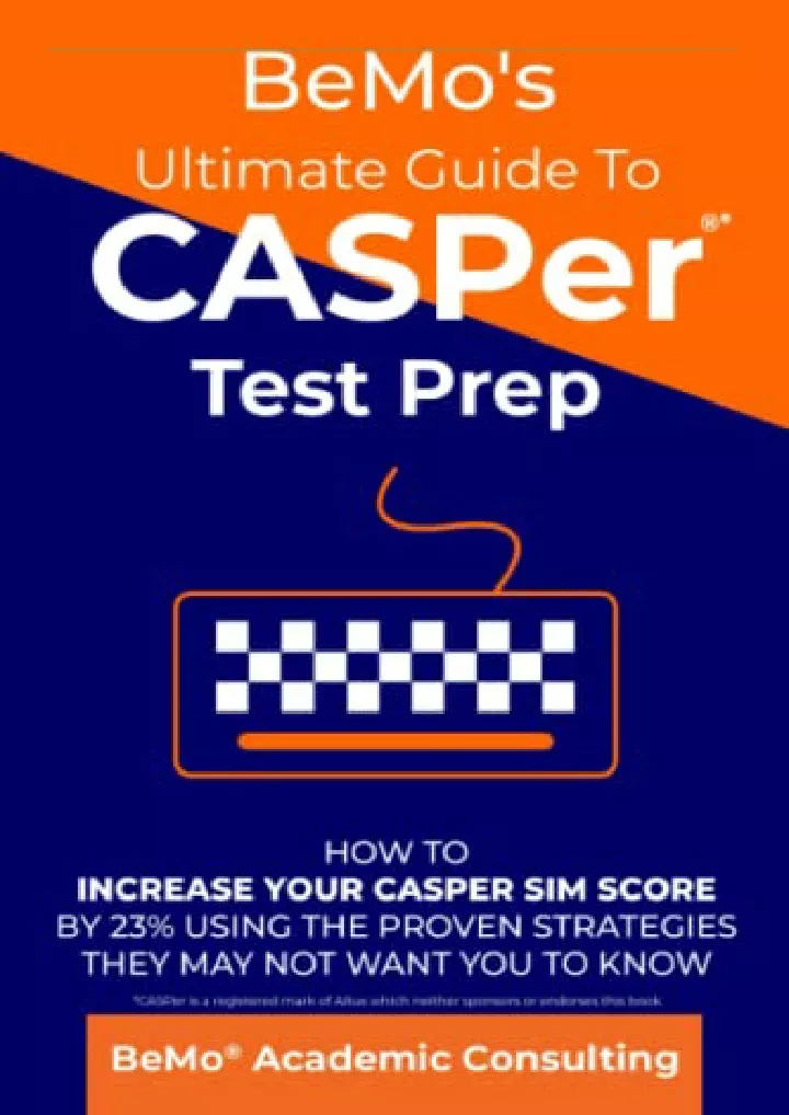 bemo s ultimate guide to casper test prep