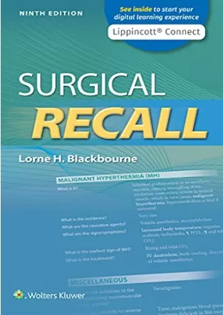PDF Surgical Recall (Lippincott Connect) free