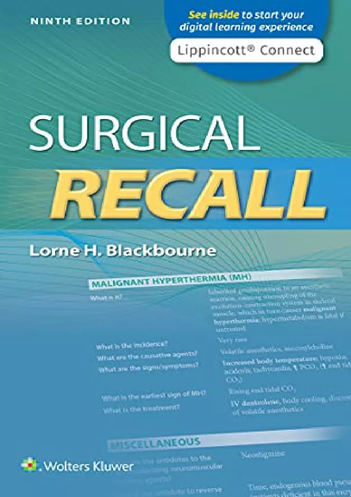 surgical recall lippincott connect download