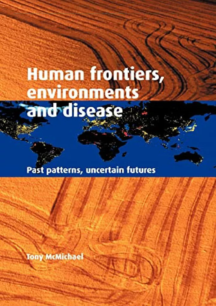 human frontiers environments and disease past