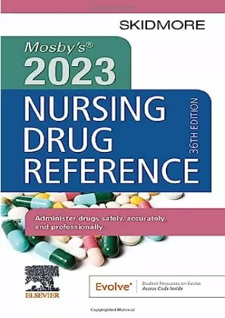 PDF Read Online Mosby's 2023 Nursing Drug Reference (Skidmore Nursing Drug