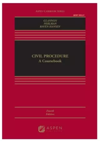 [PDF] DOWNLOAD FREE Civil Procedure download