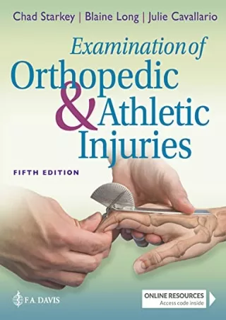 DOWNLOAD [PDF] Examination of Orthopedic & Athletic Injuries kindle
