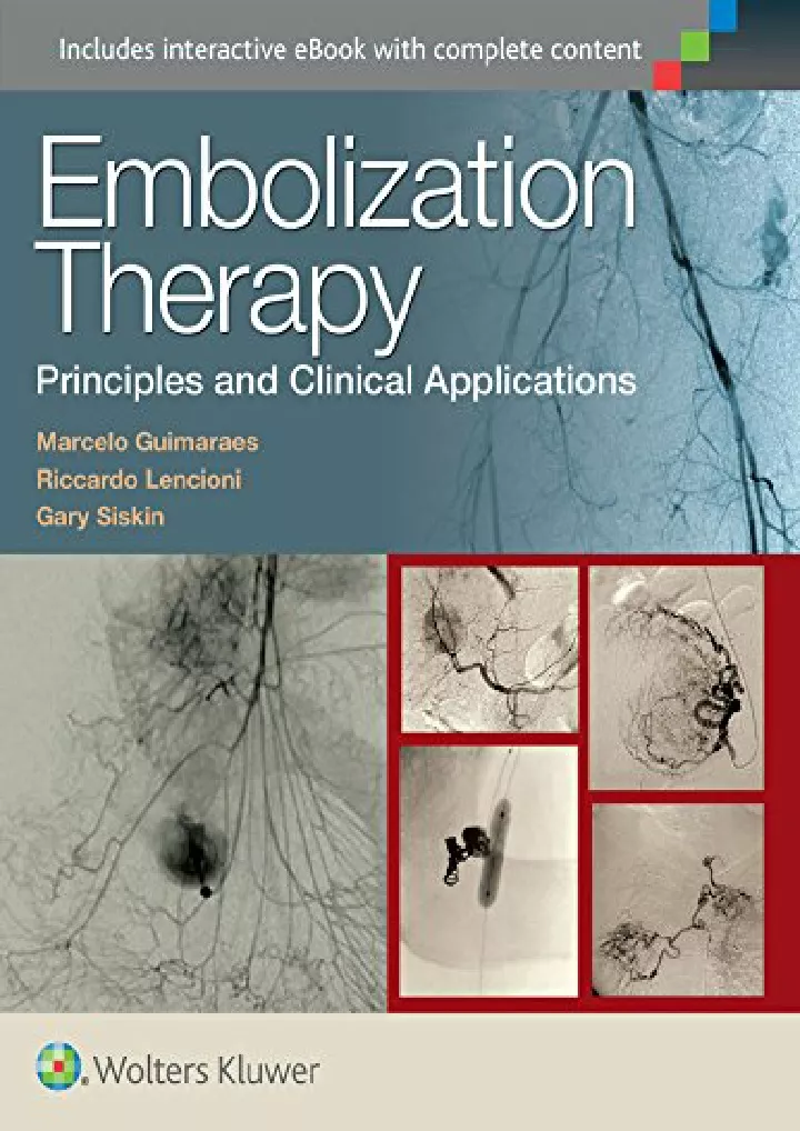 embolization therapy principles and clinical